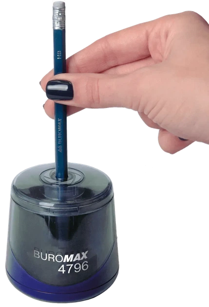 Чинка автоматична Buromax на 1 отвір синя - зображення 3