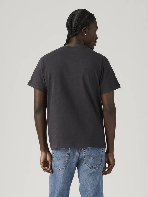 Футболка хлопковая длинная мужская Levi`s 624933482 XL Серая с принтом (1159857842) - Фото 2 Футболка хлопковая длинная мужская Levi`s 624933482 XL Серая с принтом (1159857842) - изображение 2