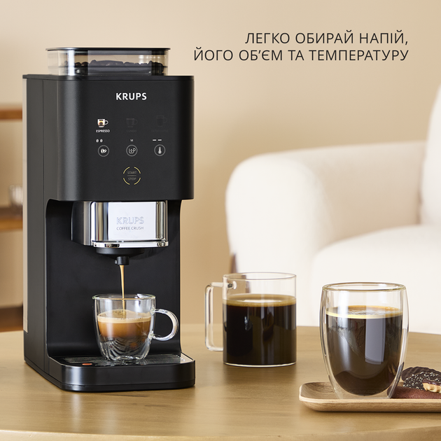 Кофемашина Krups SLIM Coffee Crush Extra SA4028E0 - Фото 5 Кофемашина Krups SLIM Coffee Crush Extra SA4028E0 - изображение 5