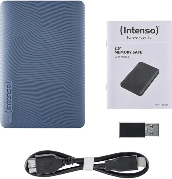 Dysk twardy Intenso Memory Safe 2TB 2.5" USB 3.2 Blue (6029585) - obraz 4