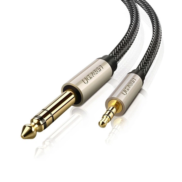 Аудіокабель UGREEN AV127 3.5mm to 6.35mm TRS Stereo Audio Cable 1m Gray (UGR-10625) - Фото 1 Аудіокабель UGREEN AV127 3.5mm to 6.35mm TRS Stereo Audio Cable 1m Gray (UGR-10625) - зображення 1