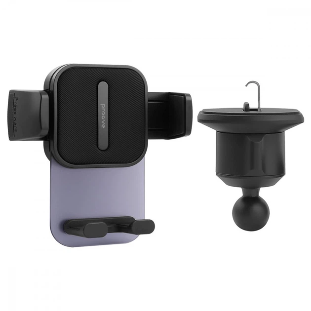 Автомобільний тримач Proove Crystal Clamp Air Outlet Car Mount black - Фото 2 Автомобільний тримач Proove Crystal Clamp Air Outlet Car Mount black - зображення 2