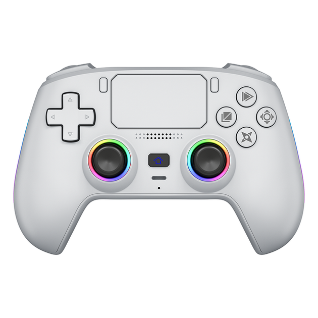 Беспроводной геймпад джойстик GamePro White Dualsense для PlayStaton 5 и (PC PS5 PS4) - Фото 1 Беспроводной геймпад джойстик GamePro White Dualsense для PlayStaton 5 и (PC PS5 PS4) - изображение 1