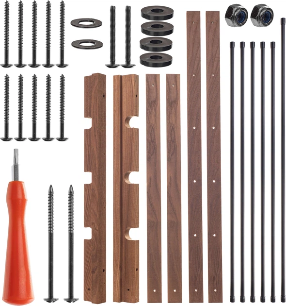 Suszarka do bielizny Kadax Ferrara ścienna 53 cm K11605 Brązowa (5906638313077) - obraz 7