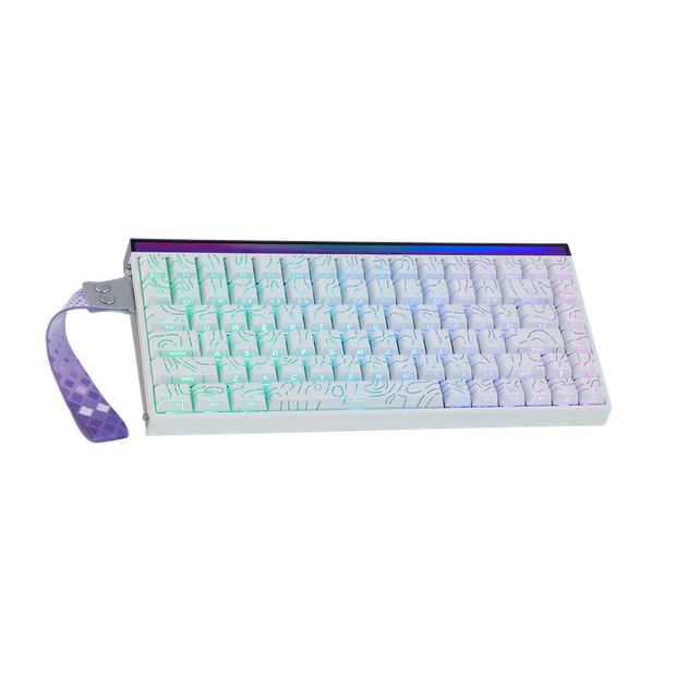 Ігрова магнітна клавіатура AULA HERO 84 HE / 8K / Hall Effect / Rapid Trigger / White-Contour / Білий з прозорим - Фото 14 Ігрова магнітна клавіатура AULA HERO 84 HE / 8K / Hall Effect / Rapid Trigger / White-Contour / Білий з прозорим - изображение 14
