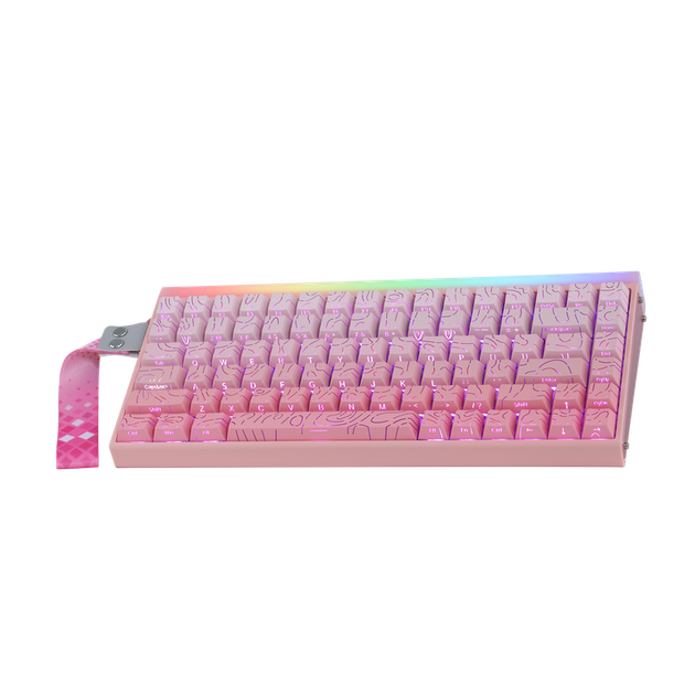Ігрова магнітна клавіатура AULA HERO 84 HE / 8K / Hall Effect / Rapid Trigger / Pink / Рожева - зображення 14