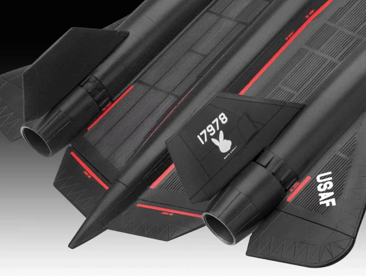 Збірна модель 1:110 літак Lockheed SR-71 Blackbird easy-click-system Revell 03652 - изображение 5