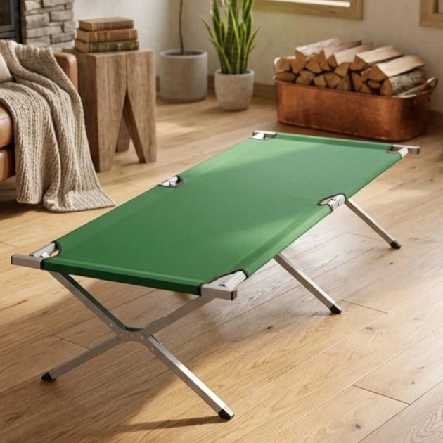 Туристическая раскладушка Folding Bed походная кровать 190 х 62 х 42 см (190 FB) - Фото 4 Туристическая раскладушка Folding Bed походная кровать 190 х 62 х 42 см (190 FB) - изображение 4
