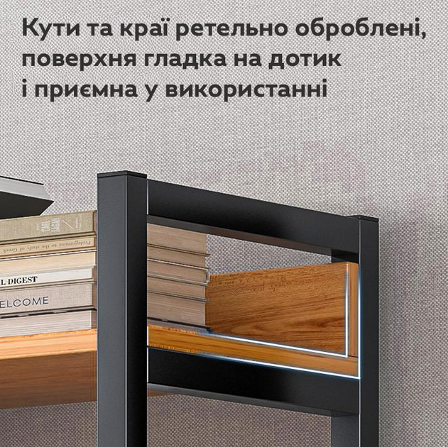 Книжный стеллаж Loft 60×30×112 см на 4 уровня G633AΩ Yellow Pear - изображение 3