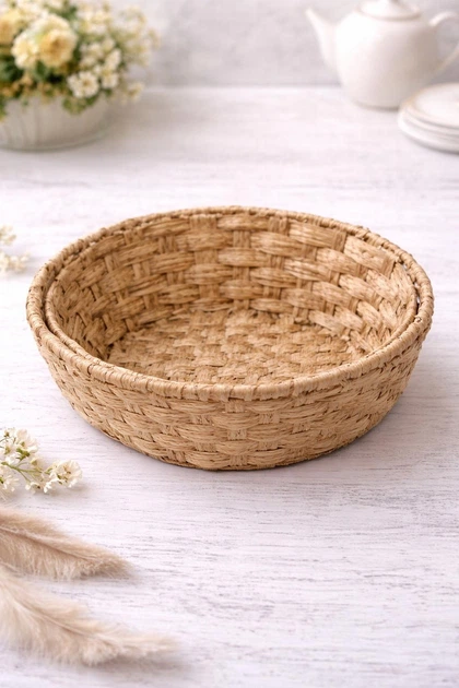 Кошик плетений "Woven Grace" 26см R41288-26 - Фото 1 Кошик плетений "Woven Grace" 26см R41288-26 - изображение 1