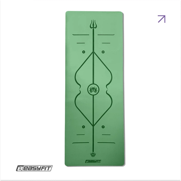 Килимок для йоги EasyFit Premium каучуковий 184×68×0.5 см антиковзкий для фітнесу та пілатесу - Фото 1 Килимок для йоги EasyFit Premium каучуковий 184×68×0.5 см антиковзкий для фітнесу та пілатесу - зображення 1