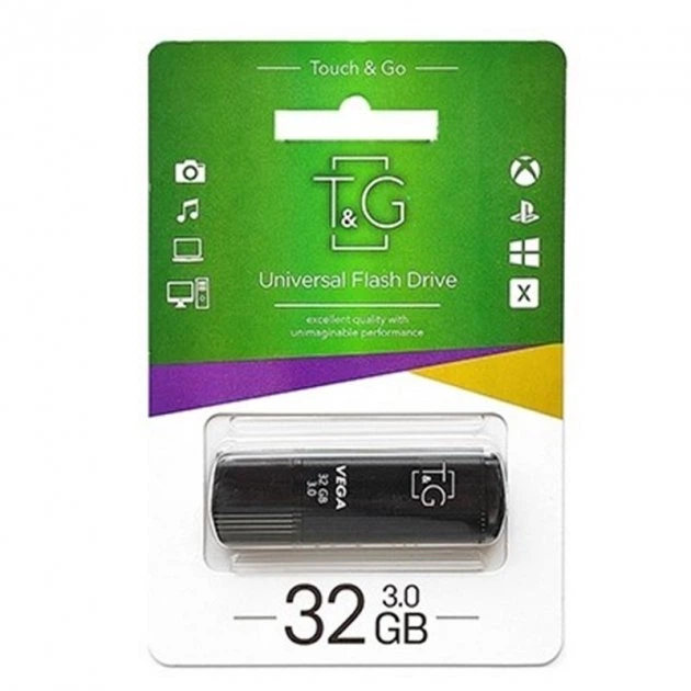USB-накопитель T&G 32gb Vega 121 USB Flash Drive 3.0 32Гб Черный - Фото 2 USB-накопитель T&G 32gb Vega 121 USB Flash Drive 3.0 32Гб Черный - изображение 2