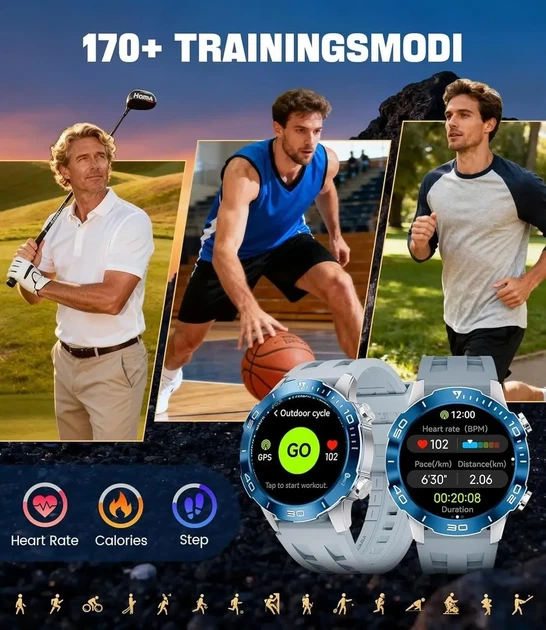 Смарт-часы DREMAC 1.43" AMOLED, Bluetooth звонки, IP68, 100+ спорт режимов - Фото 4 Смарт-часы DREMAC 1.43" AMOLED, Bluetooth звонки, IP68, 100+ спорт режимов - изображение 4