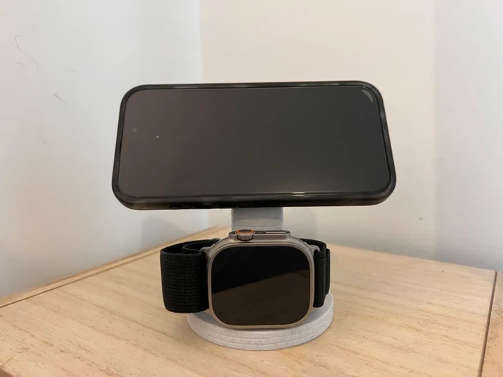 Подвійна зарядна станція-тримач для iPhone MagSafe та Apple Watch. Aivory - изображение 2