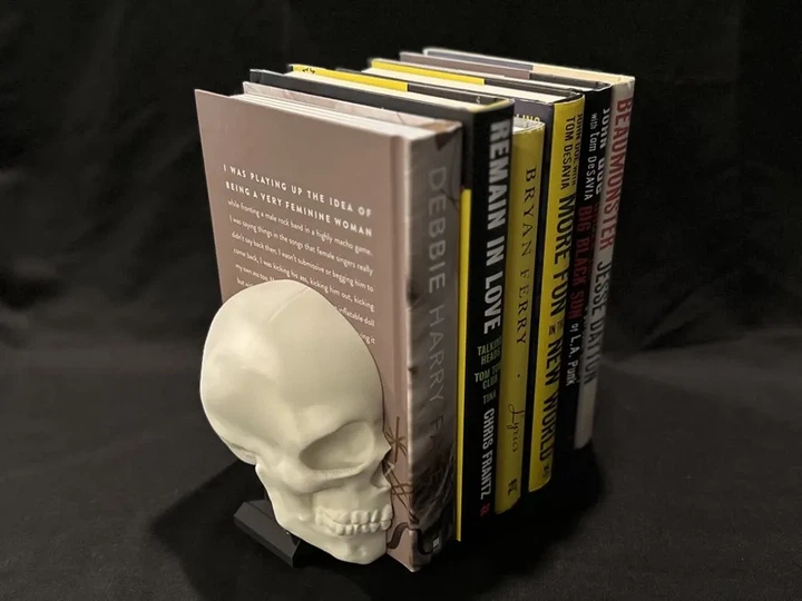 Тримачі для книг у формі черепа готичний декор для книжкової полиці. Aivory - изображение 2