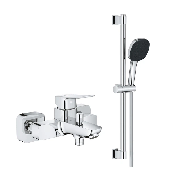 Змішувач для ванної одноважільний із коротким виливом GROHE QuickFix Dice хром латунь BF101872VC - зображення 2