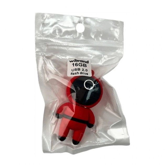 Флеш-пам'ять USB Wibrand 16Гб гума пластик червона (663420) - Фото 4 Флеш-пам'ять USB Wibrand 16Гб гума пластик червона (663420) - зображення 4