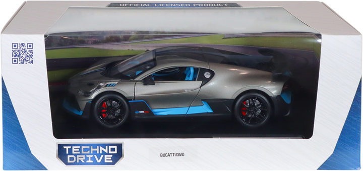 Автомодель Techno Drive Bugatti Divo серый 1:18 (250940BDGY) - Фото 14 Автомодель Techno Drive Bugatti Divo серый 1:18 (250940BDGY) - изображение 14