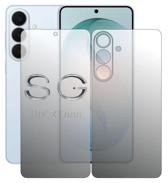 Пленка для Samsung S26 Plus комплект: для передней и задней панели износоустойчивая полиуретановая SoftGlass - изображение 2