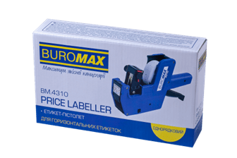 Етикет-пістолет BUROMAX 4310, 1ряд, горизонтальний /BM.4310/ - Фото 2 Етикет-пістолет BUROMAX 4310, 1ряд, горизонтальний /BM.4310/ - изображение 2
