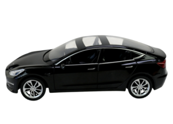 Машинка Tesla Model 3 Автопром AP7728/3 чорна 1:24 металева інерційна зі світлом і звуком - зображення 2