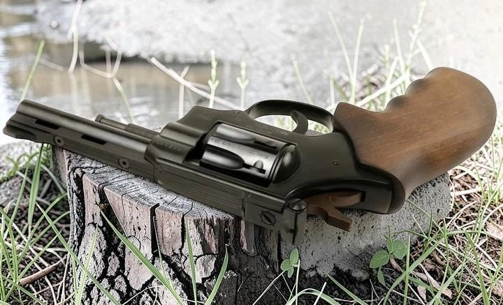 Револьвер Weihrauch Arminius HW4 4" Wooden grip под патрон Флобера - изображение 10
