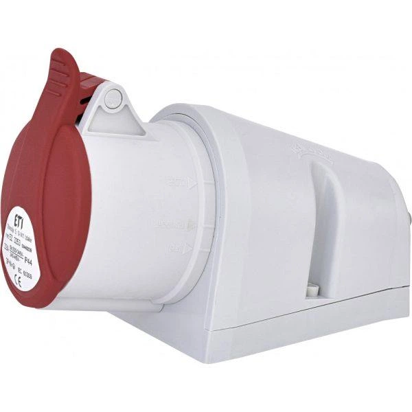 Розетка силова стаціонарна ETI 32A 400V 3P+N+PE EZ-3253 IP67 - Фото 1 Розетка силова стаціонарна ETI 32A 400V 3P+N+PE EZ-3253 IP67 - зображення 1