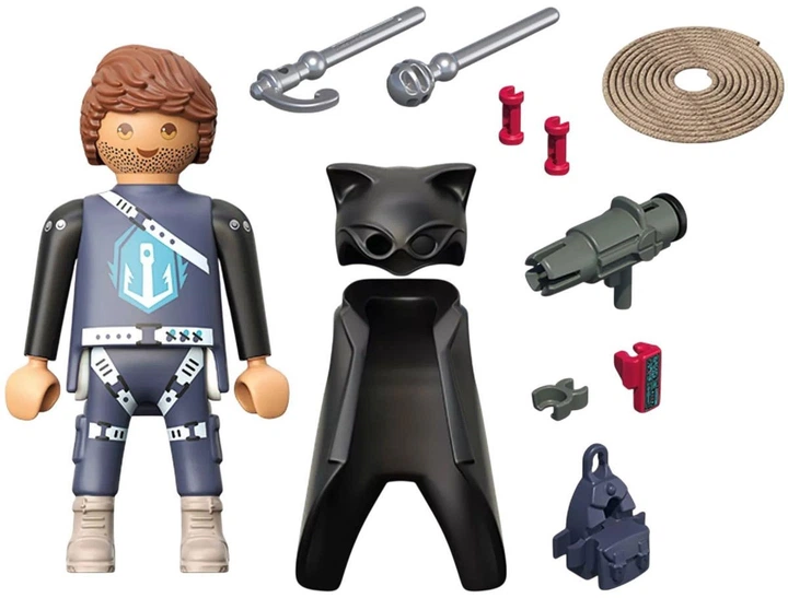 Набір іграшок Playmobil Hero Silver Hook 71835 (4008789718358) - зображення 2