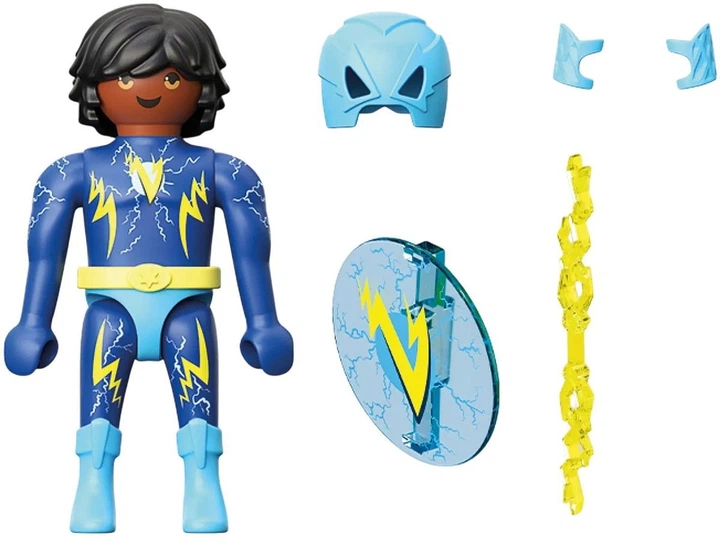 Набір іграшок Playmobil Hero Blue Voltage - Громовий герой 71836 (4008789718365) - зображення 3