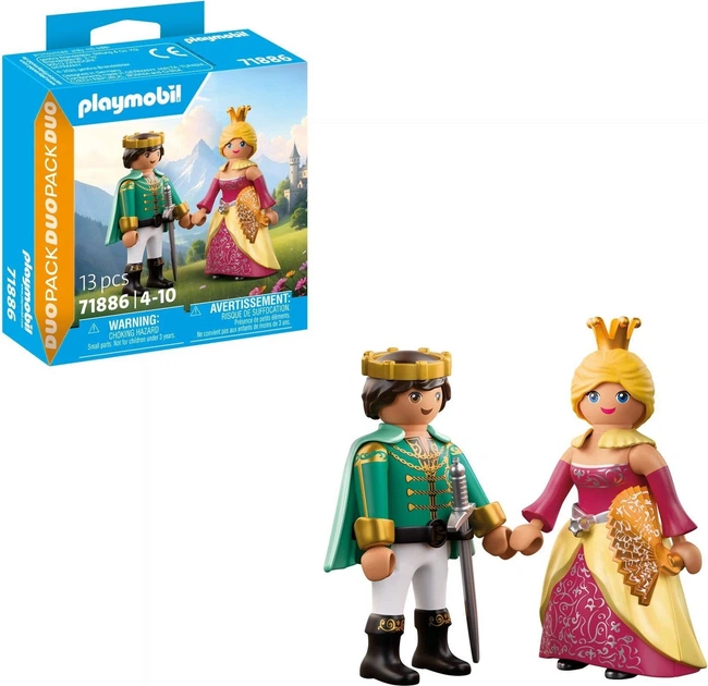 Набір іграшок Playmobil Duo Pack Принц і принцеса 71886 (4008789718860) - зображення 2
