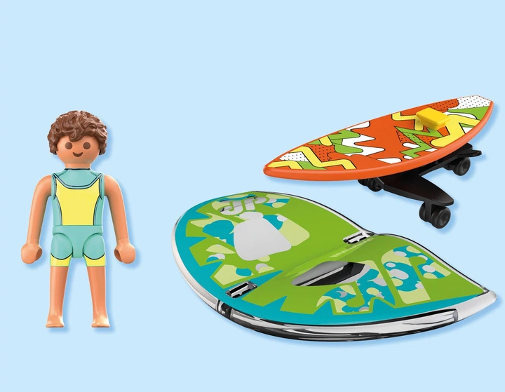 Набір іграшок Playmobil Відпустка на пляжі: Вінгсерфер 71909 (4008789719096) - зображення 4