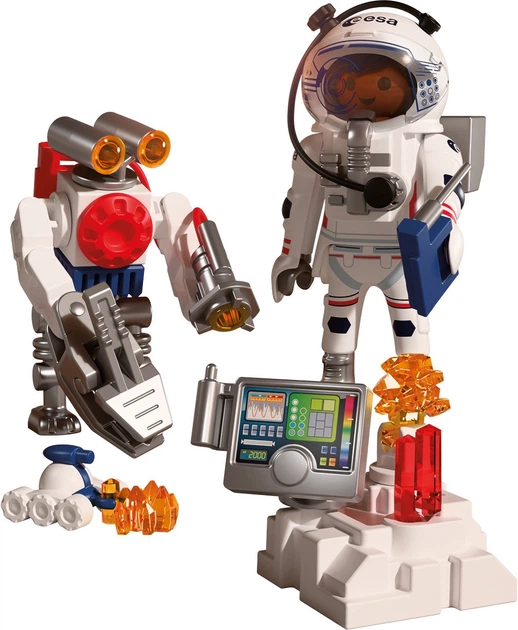 Набір іграшок Playmobil Space Астронавт ESA з роботом 72014 (4008789720146) - зображення 5