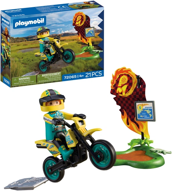 Набір іграшок Playmobil Cars: Позашляховий мотоцикл 72065 (4008789720658) - зображення 2