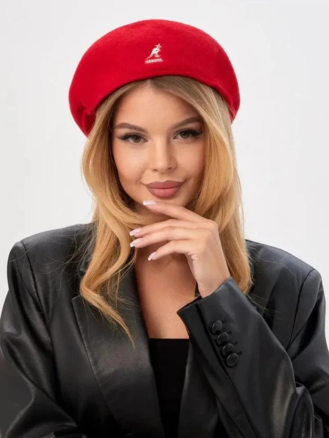 Kangol берет червоний кепка шапка кангол вовна - Фото 1 Kangol берет червоний кепка шапка кангол вовна - изображение 1