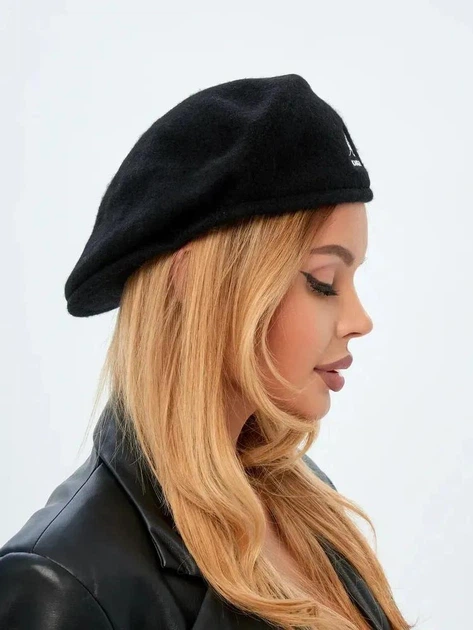 Kangol берет чорний кепка шапка кангол вовна - изображение 2