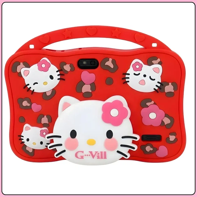 Детский планшет G123 Hello Kitty 7" 6GB RAM, 128 GB ROM на Android с Wi-Fi Красный - изображение 2