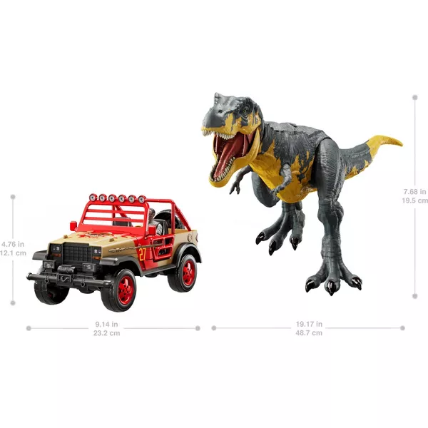 Ігровий набір Вистежування Ті Рекса Парк Юрського Періоду Jurassic Park Tyrannosaurus Rex Off-Road Tracker Pack Mattel (HXF60) - зображення 3