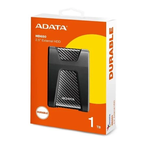 Зовнішній жорсткий диск 1Tb ADATA HD650, Black (AHD650-1TU31-CBK) - зображення 3