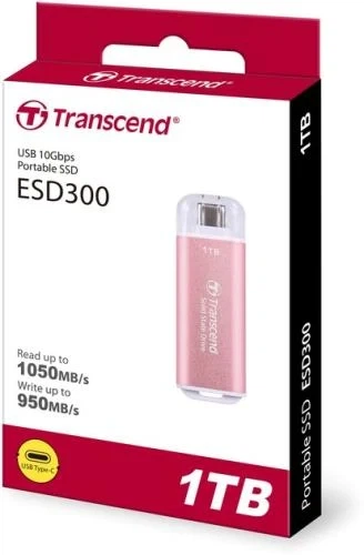 Внешний накопитель SSD, 1Tb, Transcend ESD300, Pink (TS1TESD300P) - Фото 3 Внешний накопитель SSD, 1Tb, Transcend ESD300, Pink (TS1TESD300P) - изображение 3
