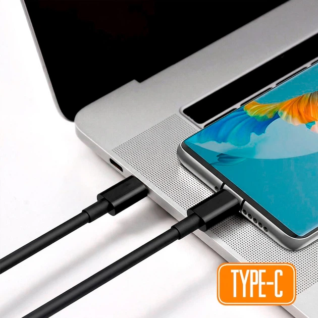 Кабель Type-C to Type-C для швидкого заряджання GS 60W чорний, 1 м - Фото 8 Кабель Type-C to Type-C для швидкого заряджання GS 60W чорний, 1 м - зображення 8