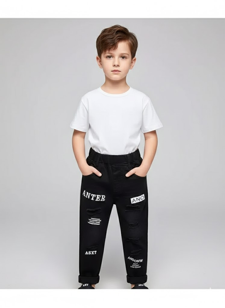 Детские штаны Wellkids 110см черные DZ056 - изображение 7