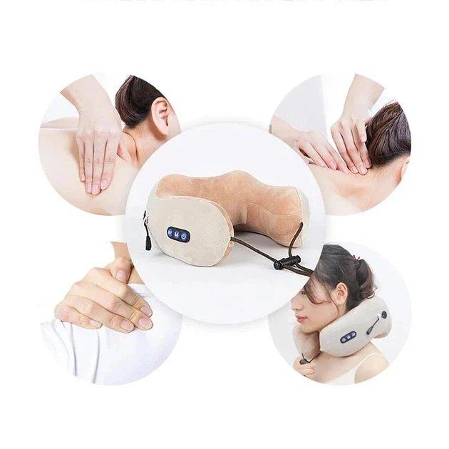 Массажная подушка Neck Massage pillow BLD-118 для массажа шеи. Беспроводная и перезаряжаемая (4735) - изображение 5