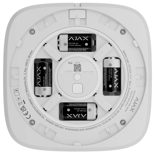 Пожарный извещатель Ajax EN54 FireProtect (VAD) питание 4хCR123A IP54 Red - изображение 5