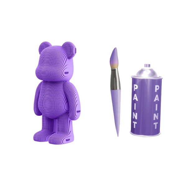 Картонный 3D пазл-конструктор "Cartonic 3D Puzzle ARTY BEAR" Арт Медведь - Фото 4 Картонный 3D пазл-конструктор "Cartonic 3D Puzzle ARTY BEAR" Арт Медведь - изображение 4
