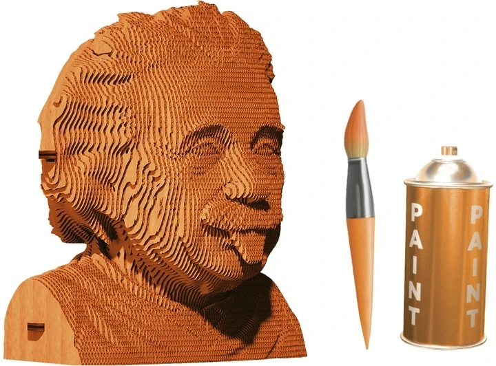 Картонний 3D пазл-конструктор "Cartonic 3D Puzzle ALBERT E" Альберт Ейнштейн - Фото 6 Картонний 3D пазл-конструктор "Cartonic 3D Puzzle ALBERT E" Альберт Ейнштейн - зображення 6