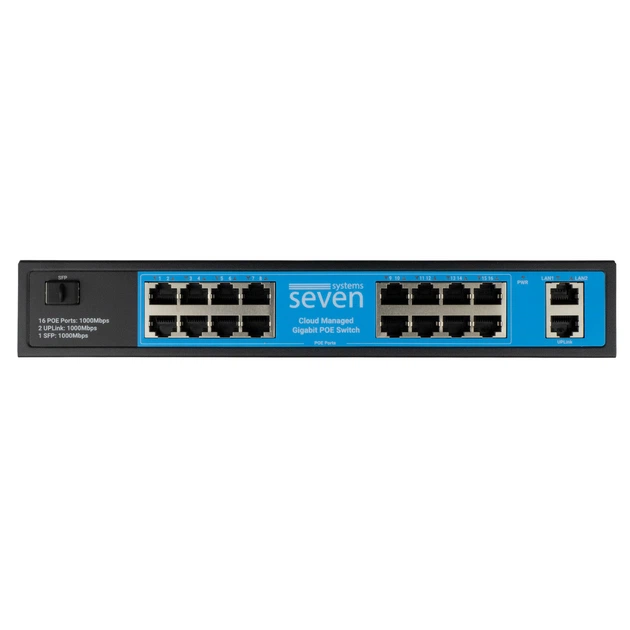 Хмарно керований гігабітний 19-ти портовий PoE комутатор SEVEN GPS316 - изображение 4