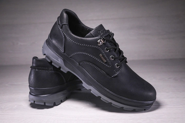 Спортивные кожаные туфли Waterproof Nubuck Black 45 - изображение 8