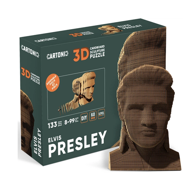 Картонний 3D пазл-конструктор "Cartonic 3D Puzzle ELVIS" Елвіс Преслі - Фото 1 Картонний 3D пазл-конструктор "Cartonic 3D Puzzle ELVIS" Елвіс Преслі - зображення 1