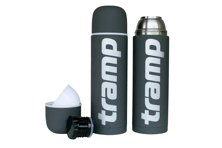 Термос TRAMP Soft Touch 0.75 л колір Сірий - Фото 3 Термос TRAMP Soft Touch 0.75 л колір Сірий - зображення 3