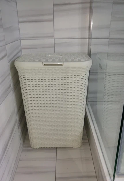 Корзина для белья пластиковая Curver Natural Style 60 л (00707) Кремовый - изображение 8